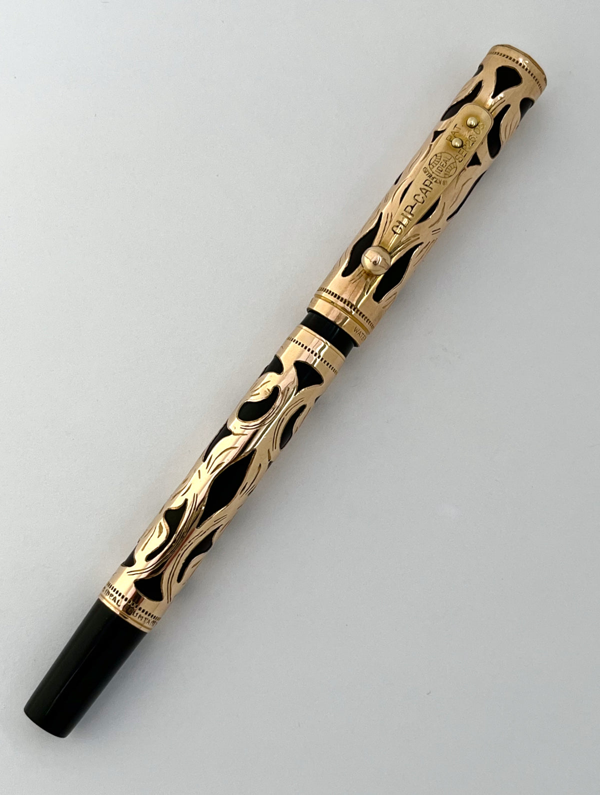 1908-09 Waterman 0512 1/2 POC Overlay Fountain Pen - SUPERFLEX