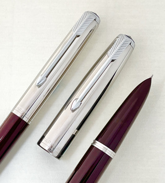 1950s Parker 51 Special Demi Fountain Pen and Ballpoint Set