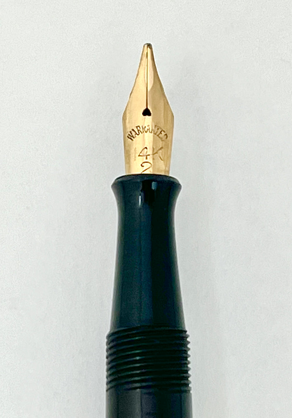 1920s Diamond Point Gold-Plated Overlay Fountain Pen - SUPERFLEX