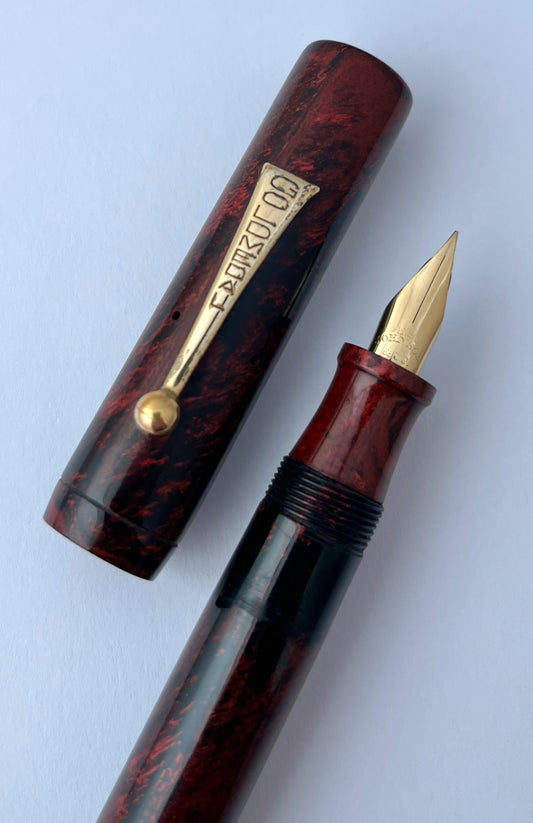 1920s Gold Medal Oversized Flat Top Fountain Pen - WET NOODLE