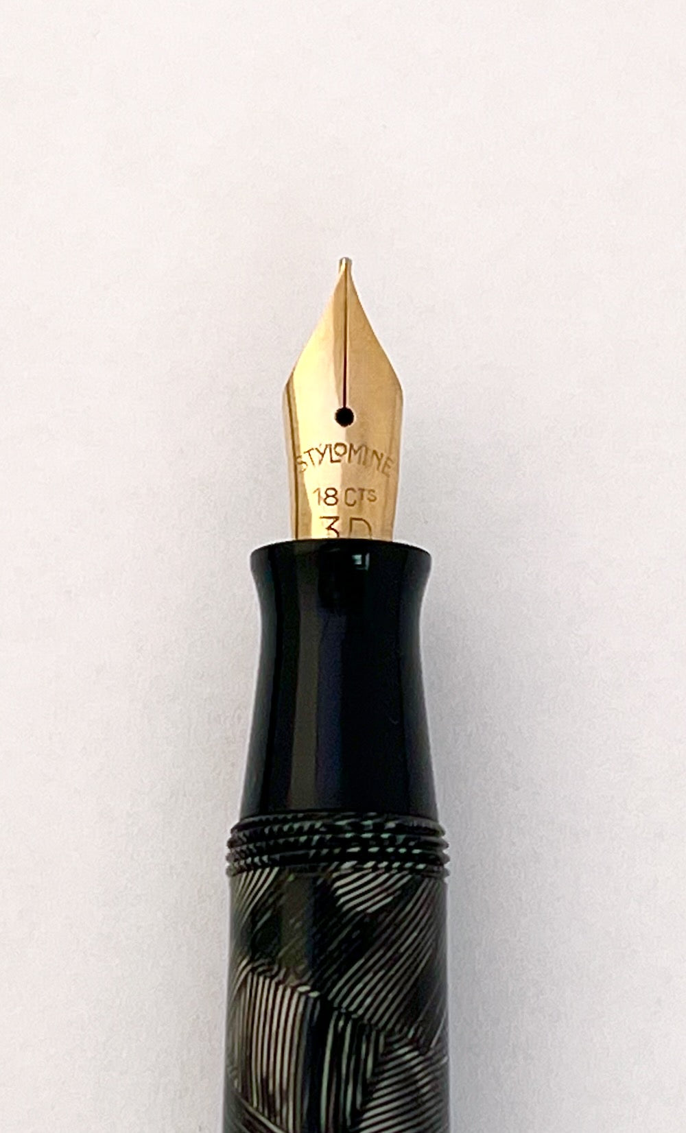 1940s-50s Stylomine 303 Fountain Pen - Accordion/Twist Filler