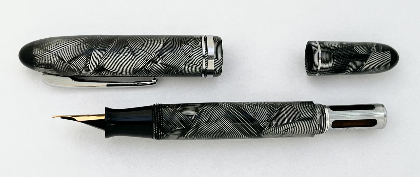 1940s-50s Stylomine 303 Fountain Pen - Accordion/Twist Filler