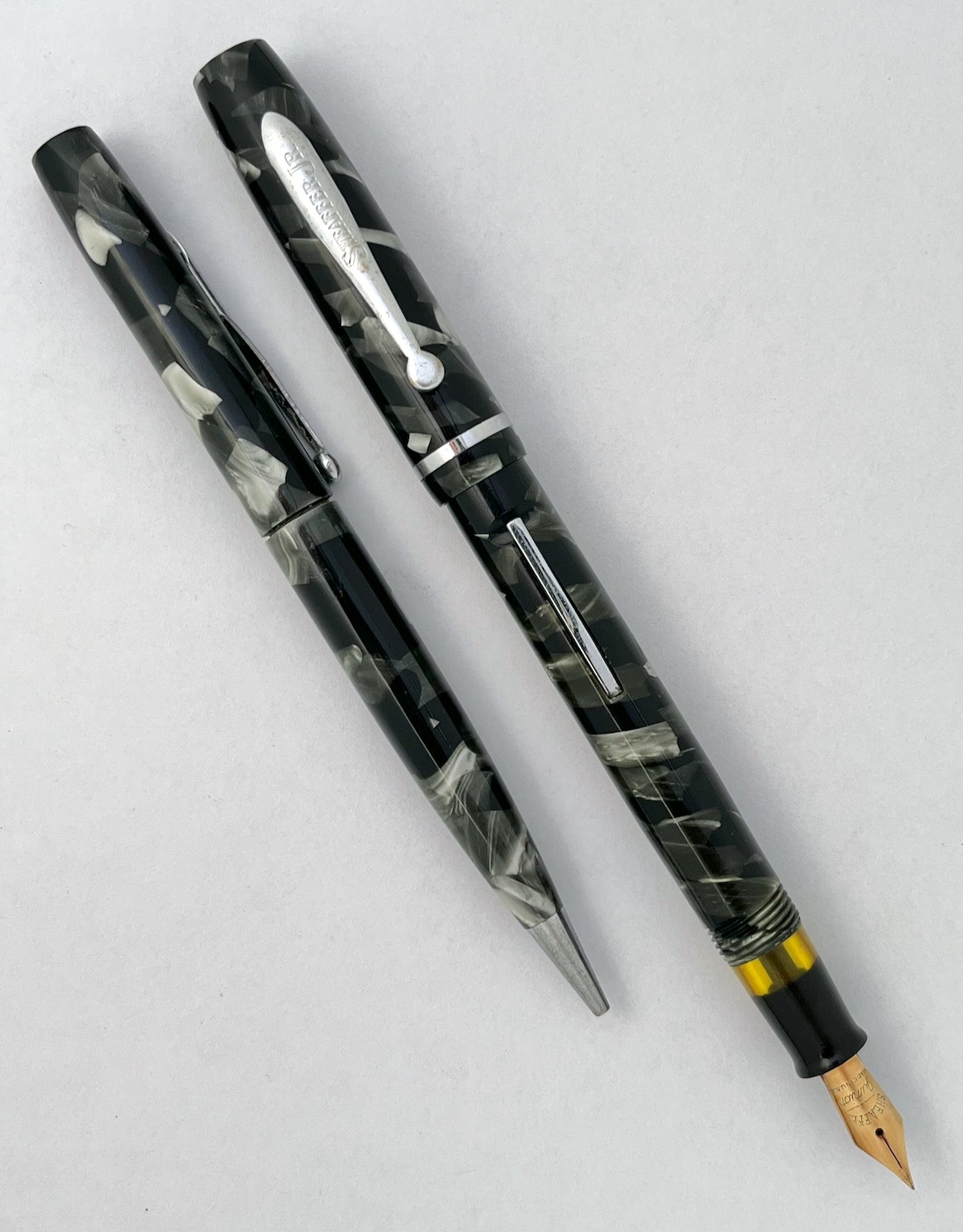 c.1935 Sheaffer Junior Fountain Pen Mechanical Pencil Set - FLEX