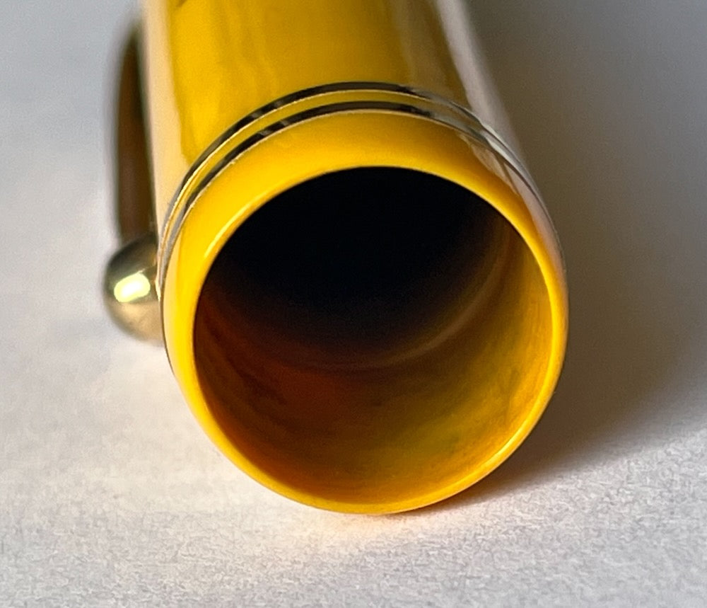 c.1928 Parker Duofold Senior Fountain Pen - MANDARIN YELLOW