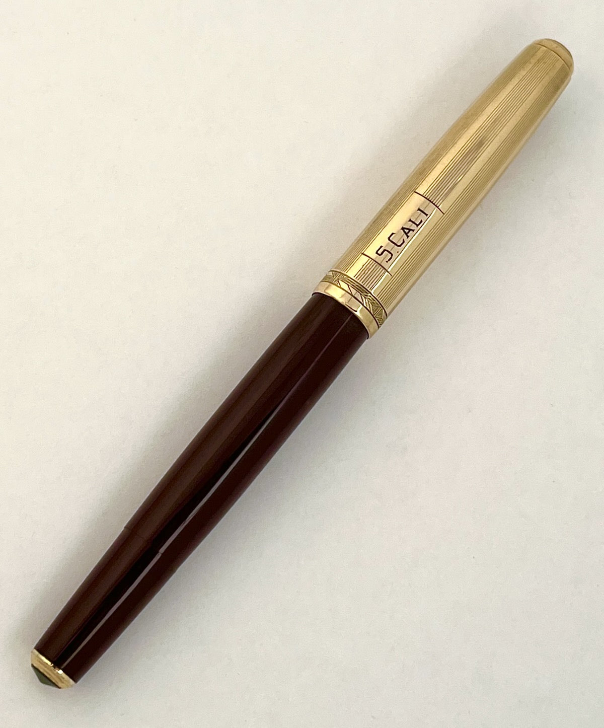 1945 Parker 51 Vacumatic Double Jewel Fountain Pen - Cordovan