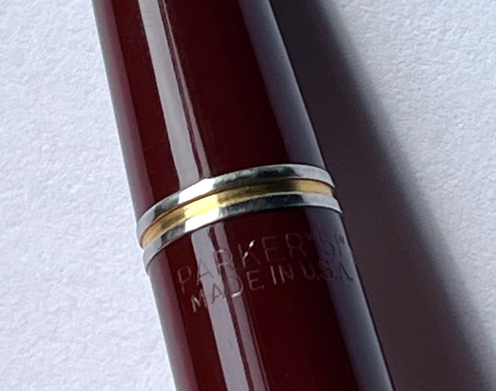 1945 Parker 51 Vacumatic Double Jewel Fountain Pen - Cordovan