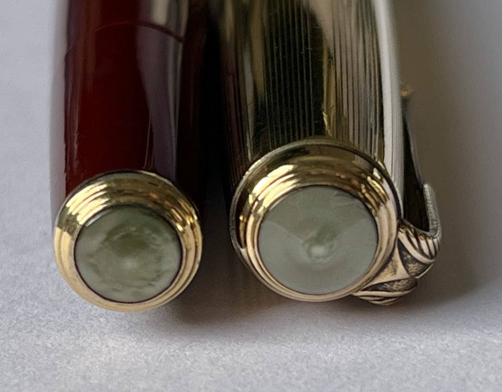 1945 Parker 51 Vacumatic Double Jewel Fountain Pen - Cordovan