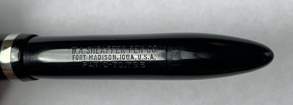 1930s Sheffer Stubby Lifetime Balance Fountain Pen - Reverse Trim