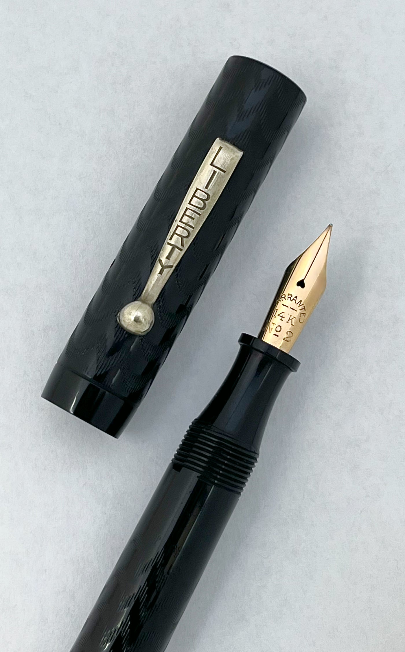 Liberty, fountain pen, vintage, restored, 14k nib, flex , wet noodle, superflex, calligraphy
