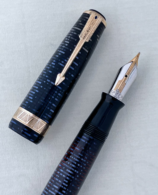 Parker Vacumatic Senior Maxima Fountain Pen - AZURE BLUE