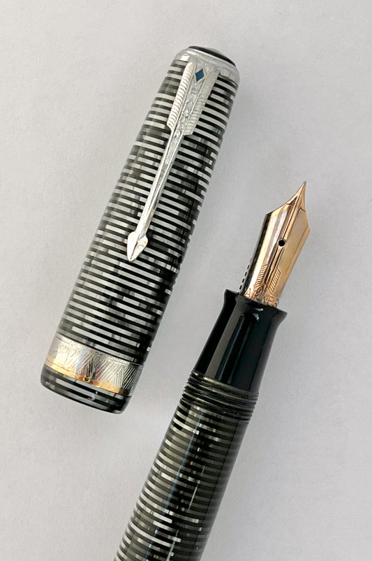 Parker Vacumatic Senior Maxima Silver Pearl fountain pen