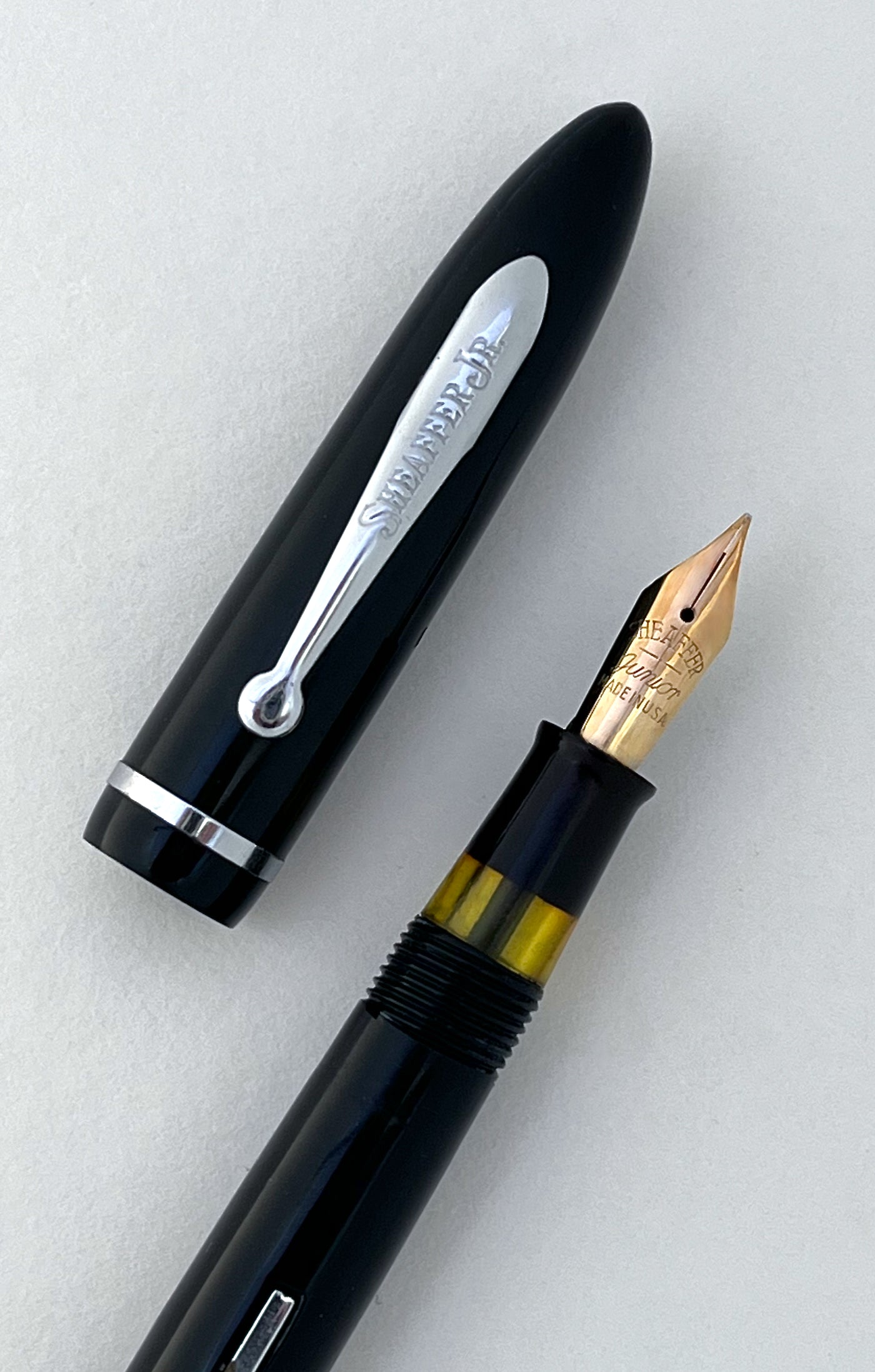 fountain pen, vintage, antique, flex, 14k nib, wet noodle, restored