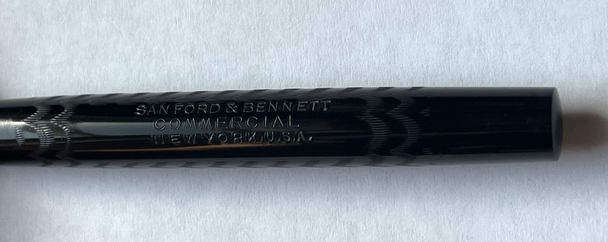 flex superflex nib wet noodle Sanford & Bennett Commercial Eyedropper Fountain Pen restored vintage