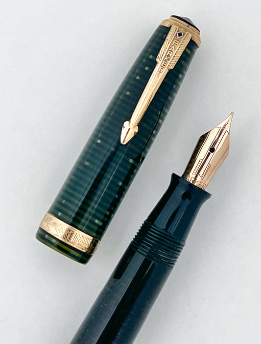 parker vacumatic debutante emerald pearl