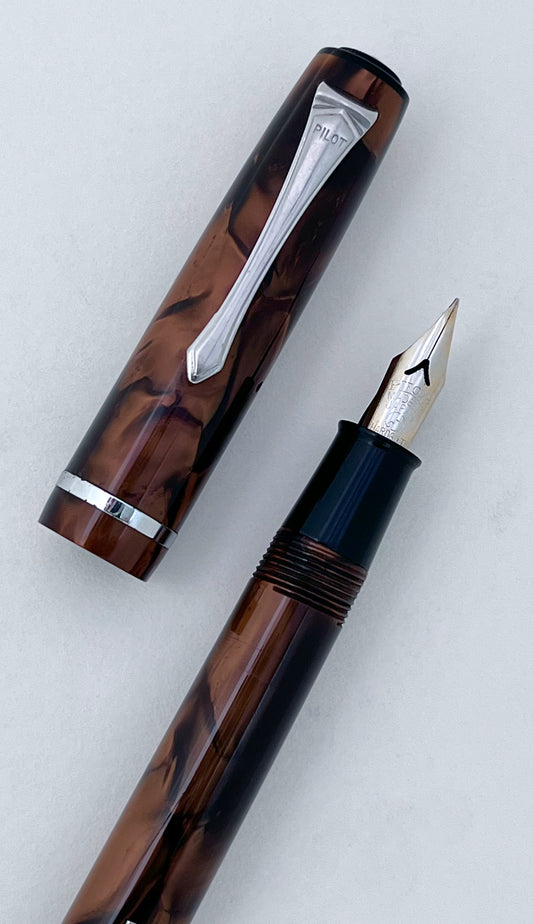 pilot, vintage, fountain pen, prewar, shiro, flex, flexible, superflex, wet noodle, restored
