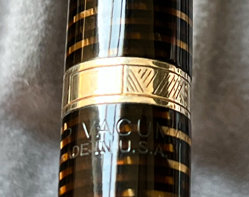 1941 Parker Vacumatic Desk Set - Golden Pearl