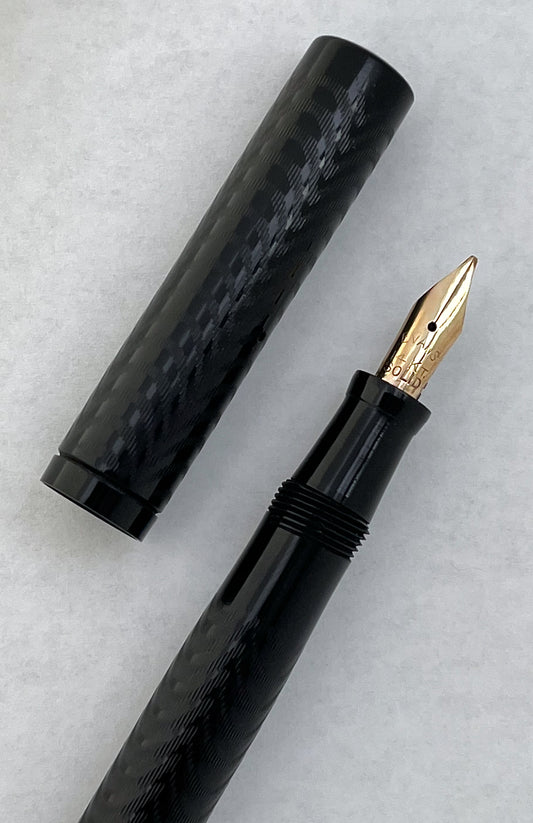 vintage fountain pen flex superflex wet noodle stub 14k nib gold