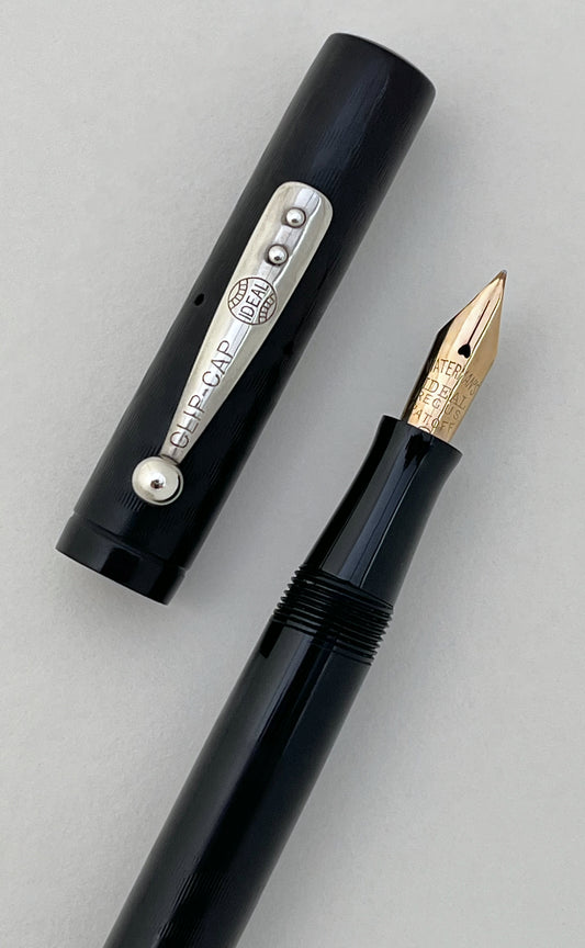 waterman 52, fountain pen, superflex, flex, wet noodle, 14k, restored, vintage