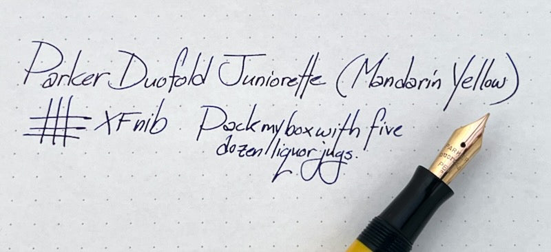 c.1929 Parker Duofold Juniorette Fountain Pen - MANDARIN YELLOW