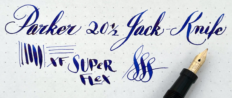 1910s Parker Jack-Knife Safety 20 1/2 Fountain Pen - SUPERFLEX