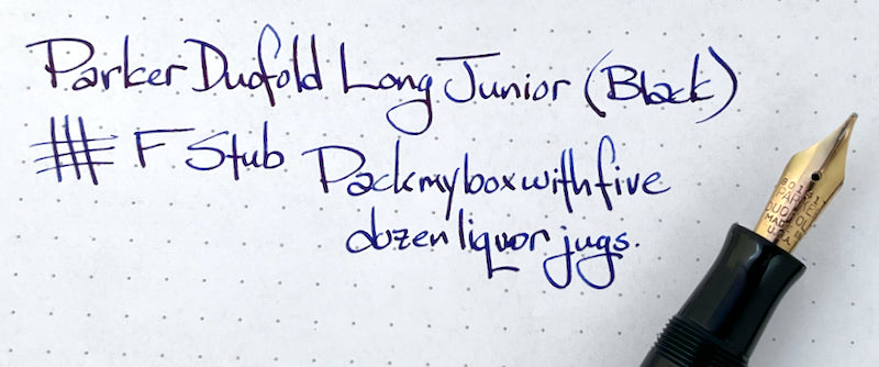 c.1929 Parker Long Junior Streamlined Fountain Pen - STUB
