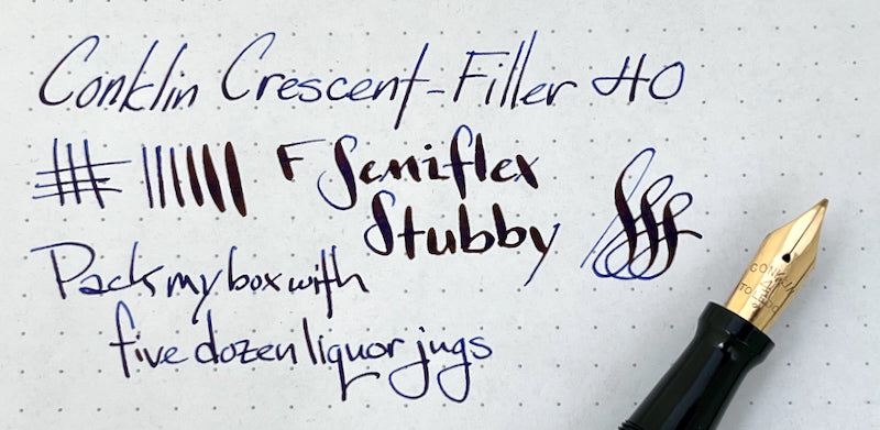 c.1918-20 Conklin Crescent-Filler 40 Fountain Pen - SEMIFLEX