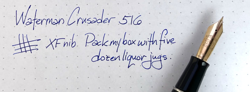 c.1948 NOS Stickered Waterman Crusader 516 Fountain Pen