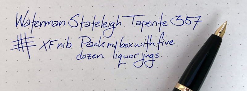 c.1948 NOS Stickered Waterman Taperite Stateleigh 357 Fountain Pen