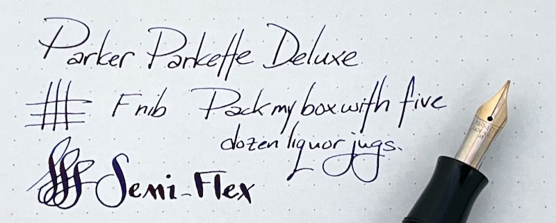 1935 Parker Parkette Deluxe Fountain Pen - SEMIFLEX
